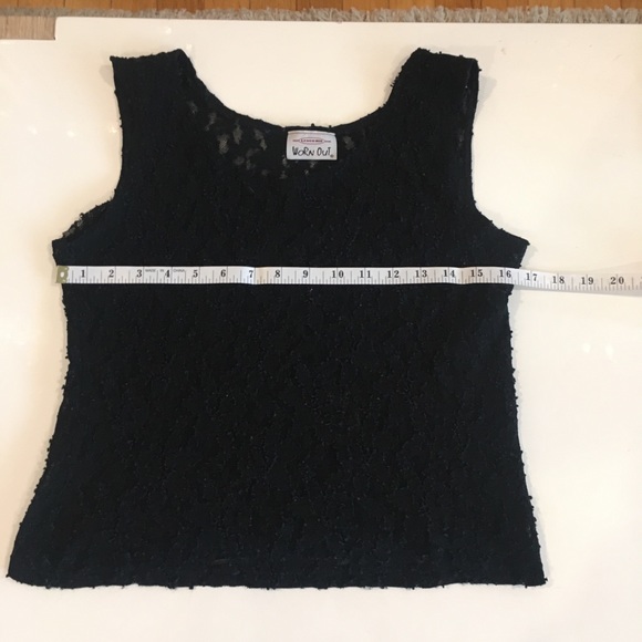 Black lace tank by Worn Out. - Picture 7 of 8